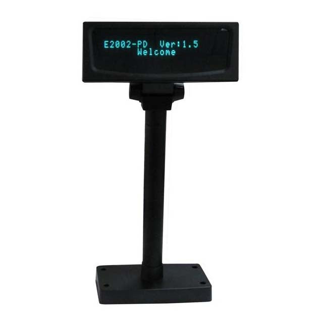 Visor VFD 2002 2X20 USB Autoalimentado Negro