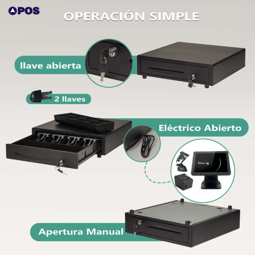 CAJON 41x42 AUTOMATICO NEGRO