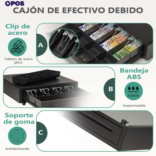 CAJON 41x42 AUTOMATICO NEGRO