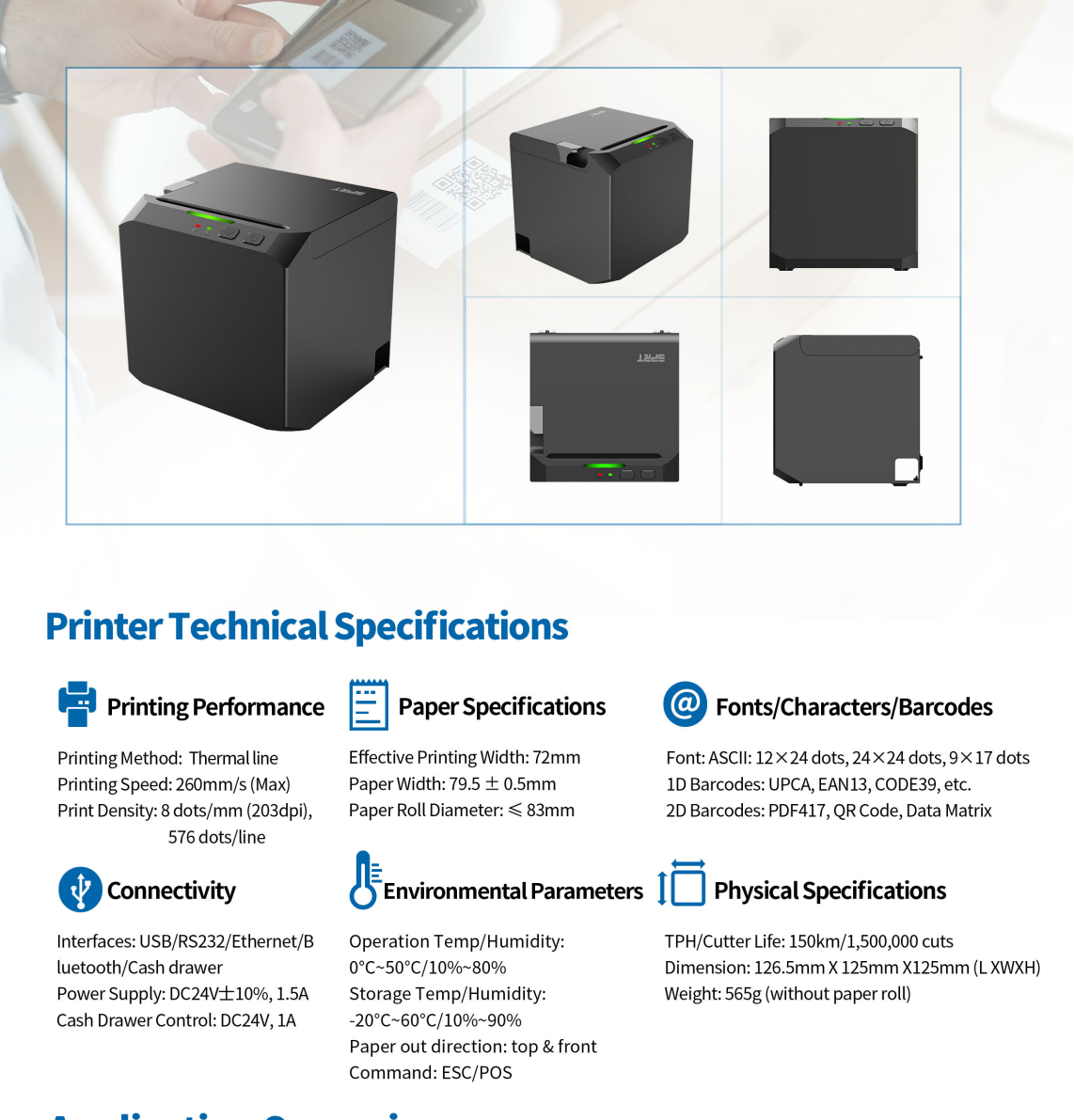 T30I Thermal receipt printer-black