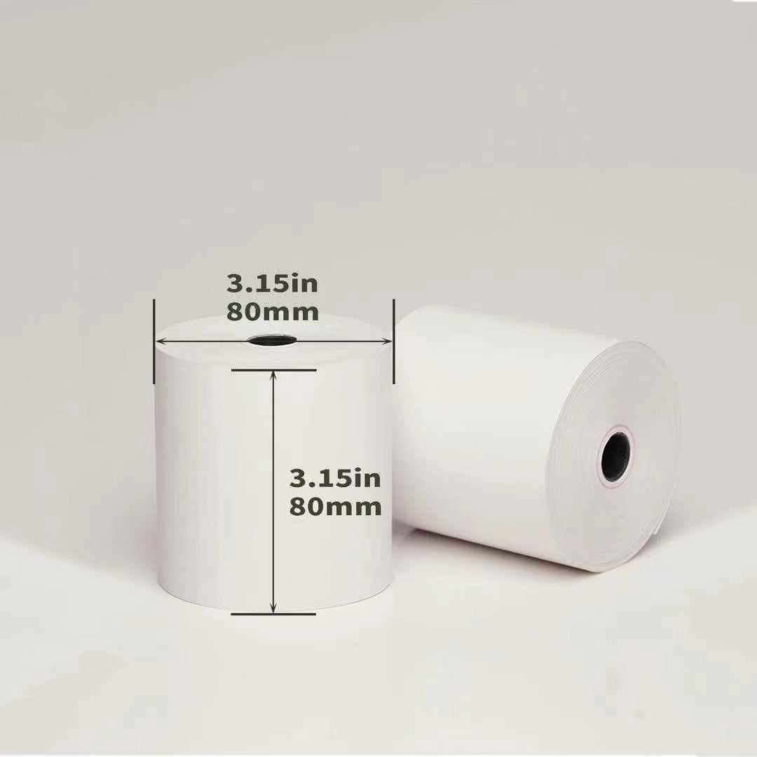 ROLLO PAPEL TERMICO 80x80x12  En Cajas de 50 Rollos